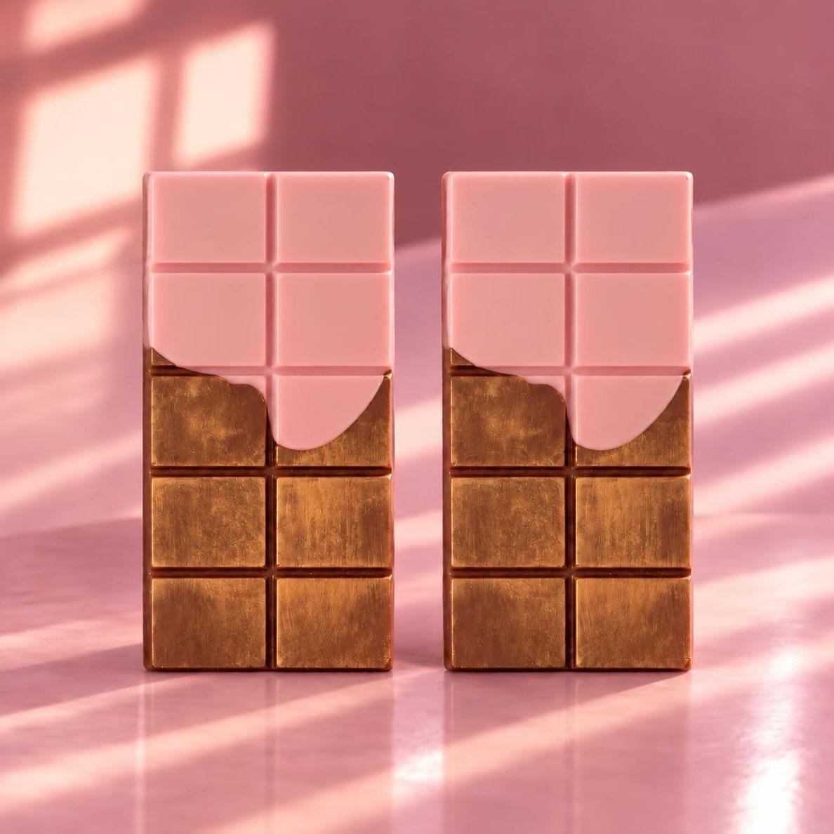 Pack de 2 Chocolates de Dubái by Vicca || Pink Dubai Chocolate Collection Bar