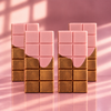 Pack de 4 Chocolates de Dubái by Vicca || Pink Dubai Chocolate Collection Bar