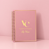 Libreta Vicca The Perfect Notebook de Lujo con Espiral Dorada, Portada Rosa Elegante y Hojas Blancas